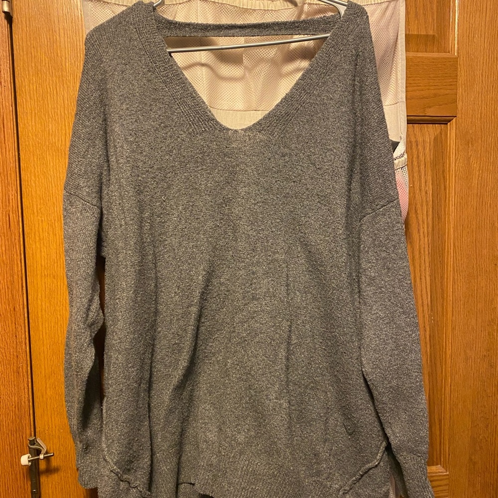 Grey long sweater from Maurice’s, size 2.